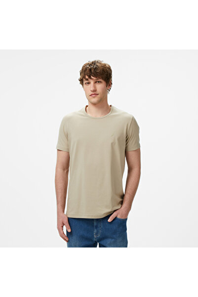 Nautica Erkek Bej Regular Fit T-Shirt