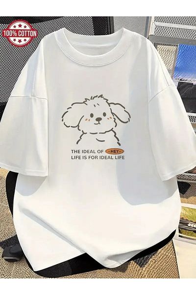 sole stories Premium Oversize Cut Short Sleeve Printed T-Shirt