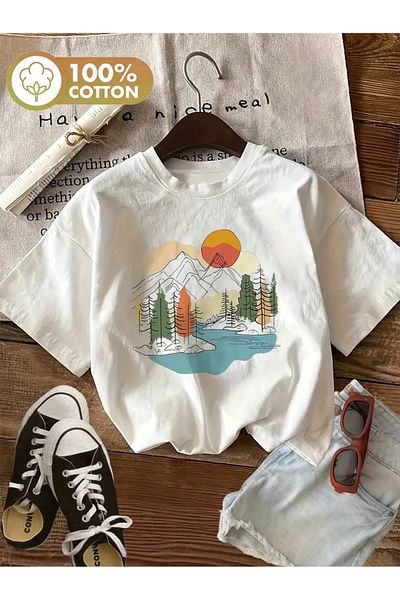 sole stories Premium Oversize Cut Short Sleeve Printed T-Shirt