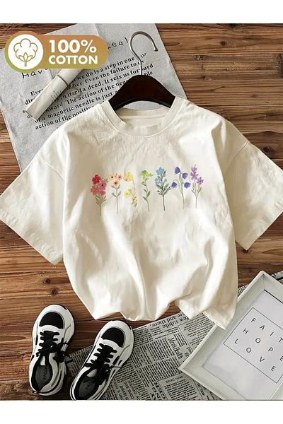 sole stories Premium Oversize Cut Short Sleeve Printed T-Shirt