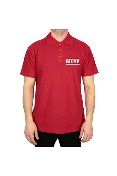 Z zepplin Κόκκινο μπλουζάκι με λογότυπο Muse Polo γιακά