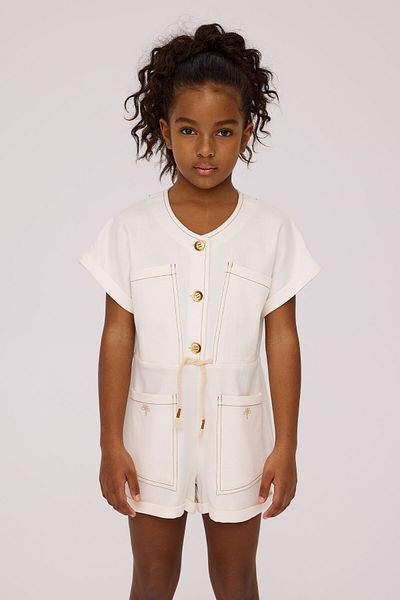 Tyess Girl Ecru Overall