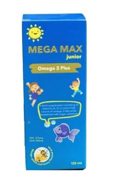 Mega max جونيور أوميجا 3 بلس 125 مل