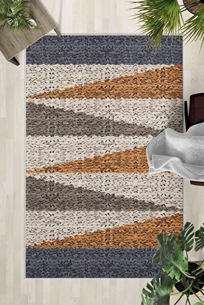 Monnhein Covor lavabil cu bază anti-alunecare – Covor modern cu imprimare dig...