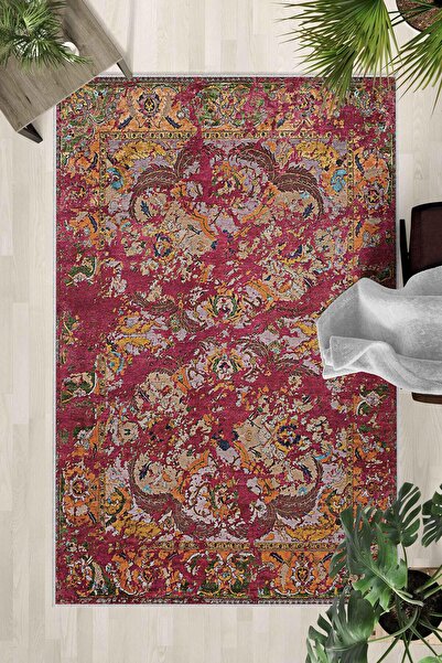 Monnhein Non-Slip Base Washable Carpet – Modern Digital Printing Carpet for K...