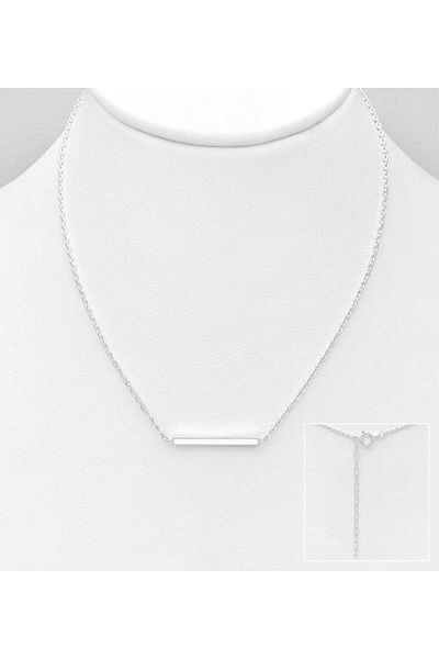 OEM Silver Bar chain necklace