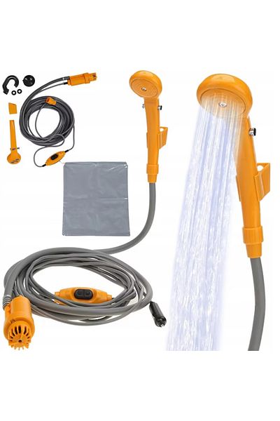 GENERAL Dus portabil, pompa , 3.5l/min, pentru camping, drumetii, spalat masina/animale, DC 12V