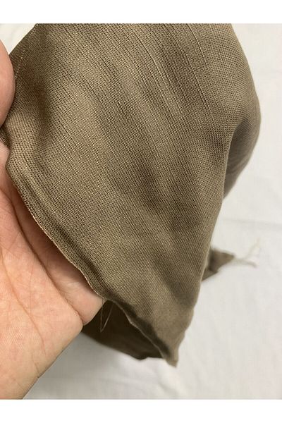 Yiğit Kumaş Raw Linen Fabric, Piece 95X150 cm Brown