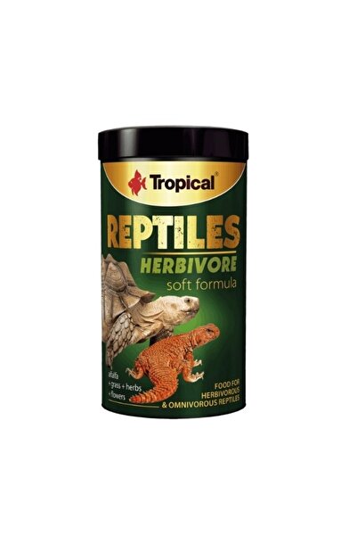 Reptiles Herbivore Soft Otobur ve Omnivor Sürüngenler için Yem 250 Ml 65 Gr