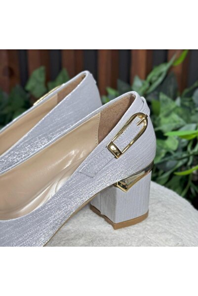 MEY Shiny Textured Belt Detailled Flat Heel Shoes M1152