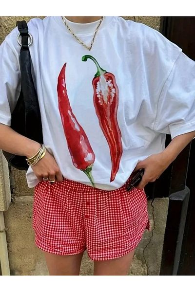 sole stories Premium Oversize Cut Short Sleeve Printed T-Shirt