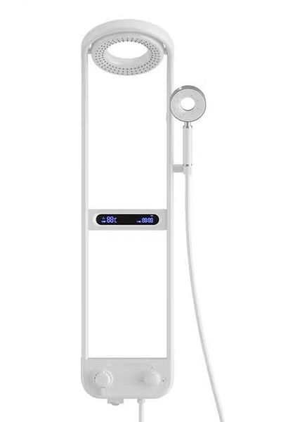 Trendy's Shower column, TRENDY'S, with three functions and matte white digital display