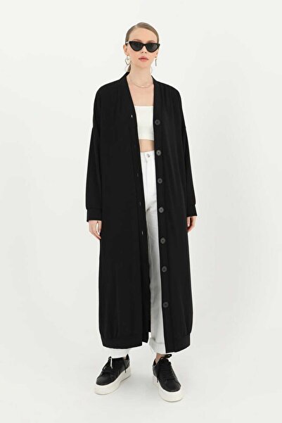 Puane Women's Long Buttoned Tunic Cardigan