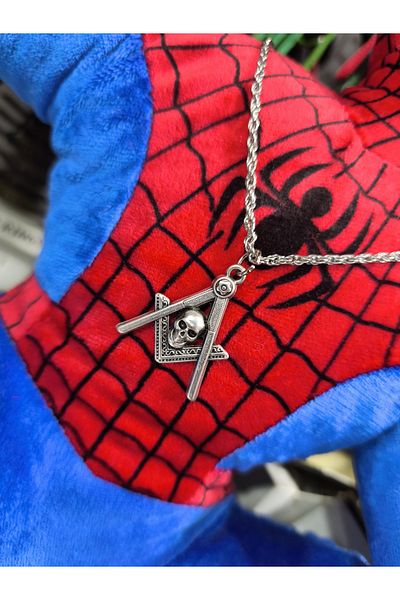 enyatakı Skull Model Men's Necklace