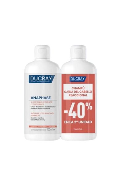 Ducray Set Sampon anti-cadere pentru par ANAPHASE 2 x 400 ml