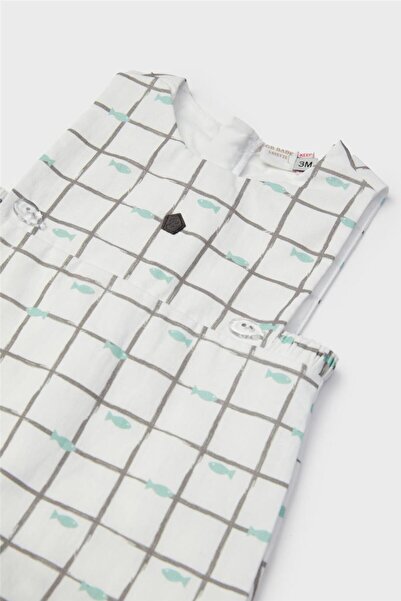 Layette Baby Boy Patterned Overall