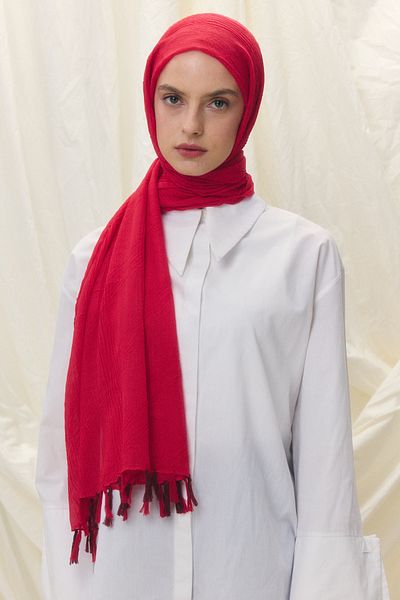 SOFT AKSESUAR Lilyum Tassel Cotton Shal