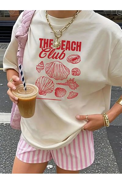 sole stories Premium Oversize Cut Short Sleeve Printed T-Shirt