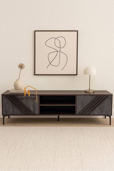Al Saada Home وحدة تلفزيون - 160×40×45 سم - بني