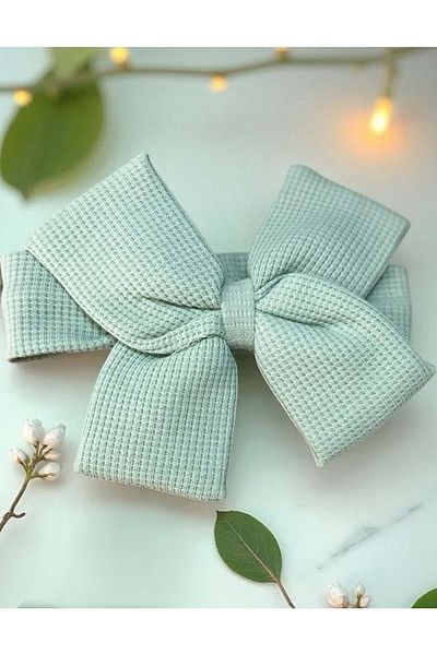 Balgüneş Tekstil Cap&More Hair Band Double Bow Mint Green