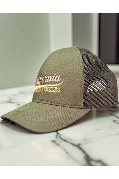 Balgüneş Tekstil 4/8 Years Boy California Printed Cap 52cm Khaki