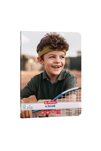 Herlitz Caiet A5, 48 de coli, Dictando, 70 g/m², design sportiv