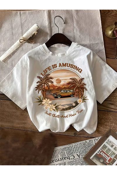 sole stories Premium Oversize Cut Short Sleeve Printed T-Shirt