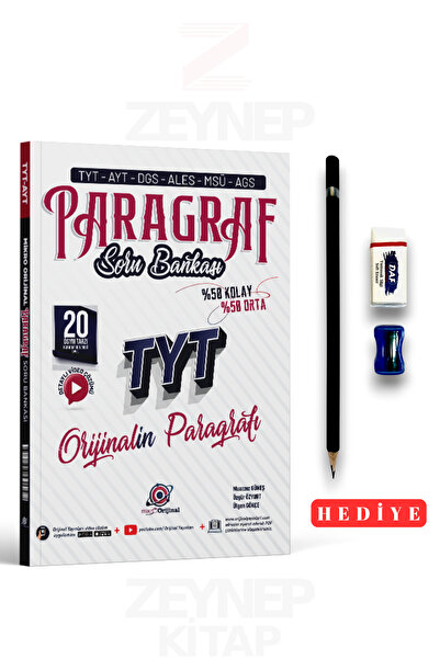 Orijinal Yayınları TYT AYT Paragraf Soru Bankası MikroOrijinal (Sınav Seti Hediyeli)