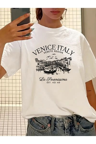 sole stories Premium Oversize Cut Short Sleeve Printed T-Shirt