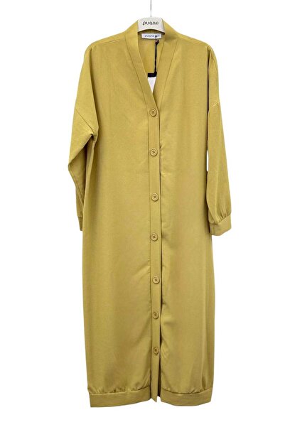 Puane Women's Long Buttoned Tunic Cardigan