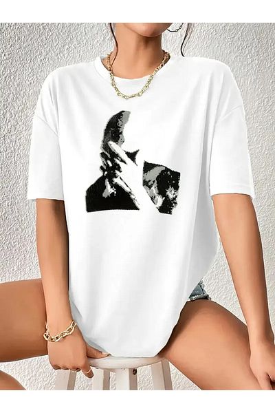 sole stories Premium Oversize Cut Short Sleeve Printed T-Shirt