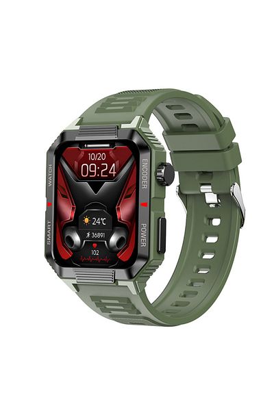 OEM Smartwatch IXIU® QW88, 1.99" TFT, BT 5.1, NFC, Sănătate & Sport, Verde, Bărbați