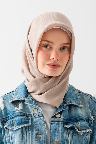 nisaNCa Eșarfă jacquard din bumbac moale – țesătură naturală, ușoară și respirabilă – eșarfă Bamboo Cashew cu textura moale