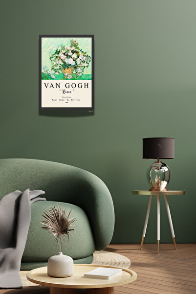 Tablo Center Van Gogh “Roses” | Çerçeveli MDF Sanat Tablosu |
