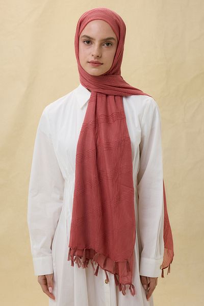 SOFT AKSESUAR Lilyum Tassel Cotton Shal