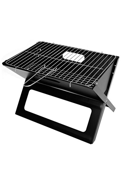 SERSIMO Gratar metalic pe carbune, pliabil, din otel cu tava cromata, 46x31x2...