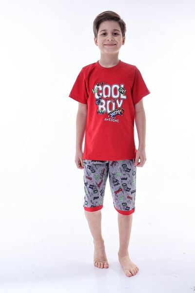 Minigimin Cicileri Miniğimin Cicileri (6-11 ani) Set Capri pentru băiat cu mo...