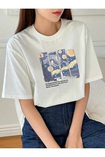 sole stories Premium Oversize Cut Short Sleeve Printed T-Shirt
