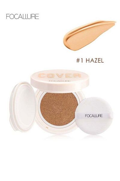 Focallure كريم أساس كوشن طويل الأمد من كوفر ماكس - رقم 1 بندقي