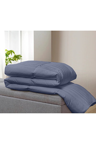 Five Store Quilted duvet with wool filling, damask cover for winter, 400 g/sqm, anthracite, 210x230 cm