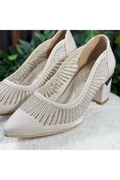 MEY Mesh Detailed Heeled Shoes M1133