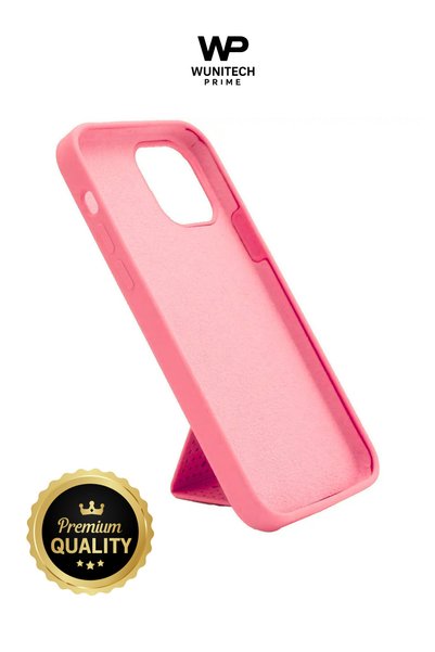 WUNİT Apple iPhone 15 Pro Max Compatible Colorful Silicone Case with Stand