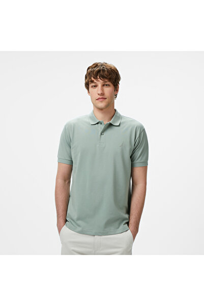 Nautica Erkek Yeşil Classic Fit Polo Yaka T-Shirt
