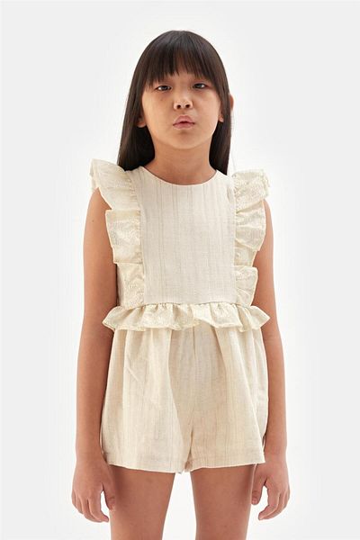 Tyess Girl Beige Overall