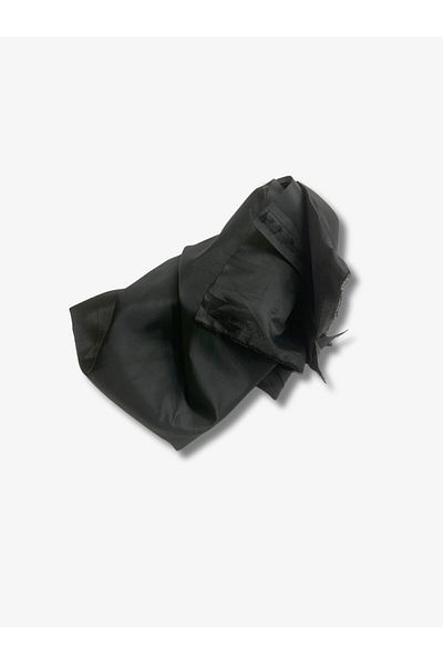 Yiğit Kumaş Nylon Lining Fabric, Piece 650X145 cm Black