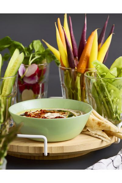 TAGESAN Oftast 6 Pieces 15 cm Light Green Bowl, Soup Plate, Salad Bowl Tempered Glass