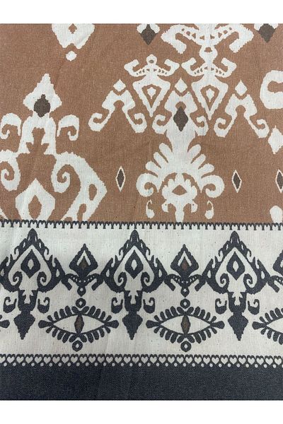 Yiğit Kumaş Patterned Linen Fabric, Piece 130X140 cm
