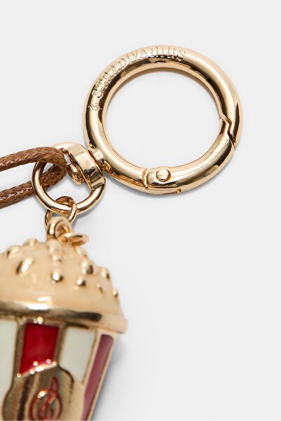 Stradivarius Popcorn charm key ring