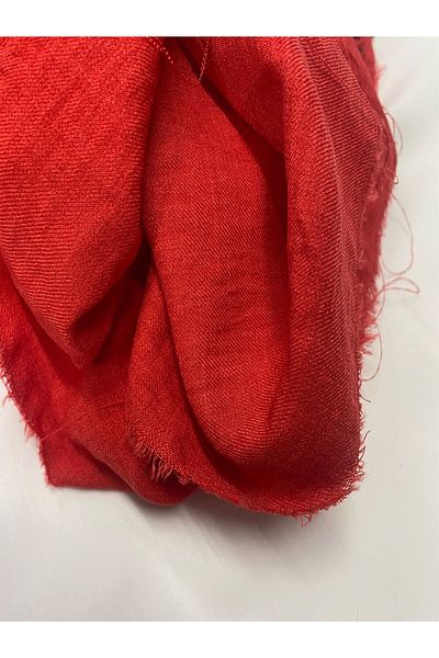 Yiğit Kumaş Sofia Linen Fabric, Piece 100X140 cm Red