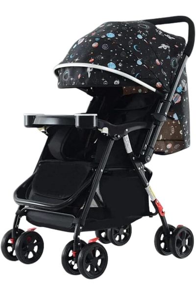 MAAS Comfortable and lightweight stroller with foldable compact design and multi-position canopy for trav